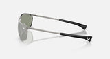 Ray-Ban The Mandalorian Olympian Deluxe RB3119M 928040 staalgrijs – zijaanzicht