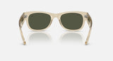 Ray-Ban Star Wars Grogu Mega Wayfarer II RB0832S 146031 beige met groene glazen, achteraanzicht