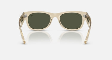 Ray-Ban Star Wars Grogu Mega Wayfarer II RB0832S 146031 beige met groene glazen, achteraanzicht