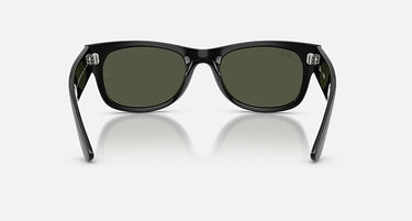 Ray-Ban Mega Wayfarer II RB0832S 901/31 zwart met groene glazen, achteraanzicht