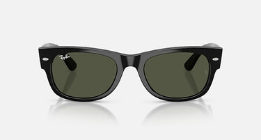 Ray-Ban Mega Wayfarer II RB0832S 901/31 zwart met groene glazen, vooraanzicht
