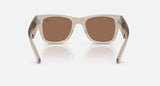 Ray-Ban Star Wars Rebel Alliance Mega Wayfarer RB0840S 68701A transparant lichtbruin met donkerbruine glazen, achteraanzicht