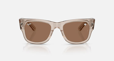 Ray-Ban Star Wars Rebel Alliance Mega Wayfarer RB0840S 68701A transparant lichtbruin met donkerbruine glazen, vooraanzicht