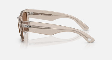 Ray-Ban Star Wars Rebel Alliance Mega Wayfarer RB0840S 68701A transparant lichtbruin met donkerbruine glazen, zijaanzicht