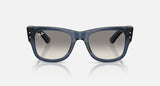 Ray-Ban Mega Wayfarer RB0840S 684532 transparant donkerblauw, vooraanzicht