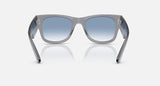 Ray-Ban Mega Wayfarer RB0840S 68463F transparant grijs, achteraanzicht