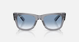 Ray-Ban Mega Wayfarer RB0840S 68463F transparant grijs, vooraanzicht