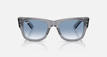 Ray-Ban Mega Wayfarer RB0840S 68463F transparant grijs, vooraanzicht