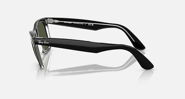 Ray-Ban Original Wayfarer RB2140 129431 zwart op transparant, zijaanzicht