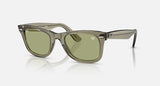 Ray-Ban Star Wars Master Yoda Wayfarer RB2140 68694E transparant groen, schuin vooraanzicht