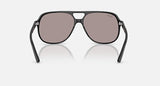 Ray-Ban Bill RB2198 901/53 zwart met violette glazen, achteraanzicht