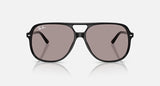 Ray-Ban Bill RB2198 901/53 zwart met violette glazen, vooraanzicht