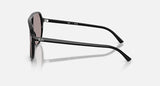 Ray-Ban Bill RB2198 901/53 zwart met violette glazen, zijaanzicht