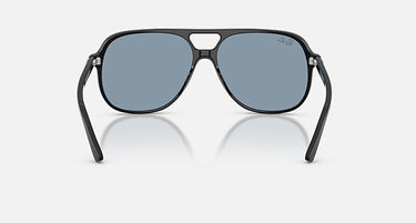 Ray-Ban Bill RB2198 901/56 zwart met blauwe glazen, achteraanzicht
