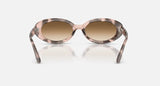 Ray-Ban RB2223 144951 opaalroze havana, achteraanzicht