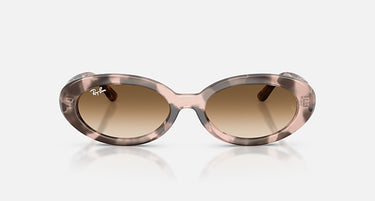 Ray-Ban RB2223 144951 opaalroze havana, vooraanzicht
