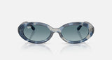 Ray-Ban RB2223 14503M opaalblauw havana, vooraanzicht