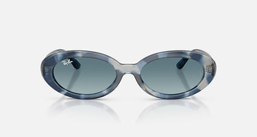 Ray-Ban RB2223 14503M opaalblauw havana, vooraanzicht