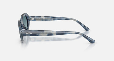 Ray-Ban RB2223 14503M opaalblauw havana, zijaanzicht
