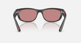 Ray-Ban Star Wars Kylo Ren Mega Balorama RB2289 14543E transparant zwart met rode gepolariseerde glazen, achteraanzicht