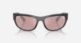 Ray-Ban Star Wars Kylo Ren Mega Balorama RB2289 14543E transparant zwart met rode gepolariseerde glazen, vooraanzicht