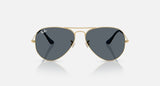 Ray-Ban Aviator RB3025 9278R5 goudkleurig met blauwe glazen, vooraanzicht