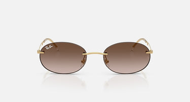 Ray-Ban RB3767 001/13 arista goud, bruin verlopend – vooraanzicht