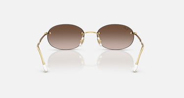 Ray-Ban RB3767 001/13 arista goud, bruin verlopend – achteraanzicht