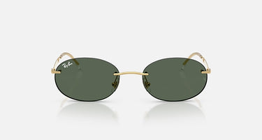 Ray-Ban RB3767 001/71 arista goud, donkergroen – vooraanzicht