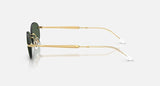 Ray-Ban RB3767 001/71 arista goud, donkergroen – zijaanzicht
