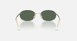 Ray-Ban RB3767 001/71 arista goud, donkergroen – achteraanzicht