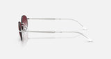 Ray-Ban RB3767 003/8H zilver, helder verlopend naar donkerviolet – zijaanzicht