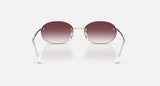 Ray-Ban RB3767 003/8H zilver, helder verlopend naar donkerviolet – achteraanzicht