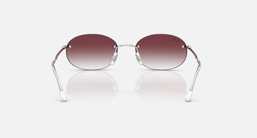Ray-Ban RB3767 003/8H zilver, helder verlopend naar donkerviolet – achteraanzicht