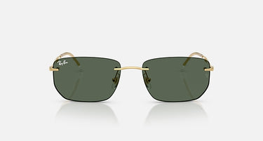 Ray-Ban RB3768 001/71 arista goud, donkergroen – vooraanzicht