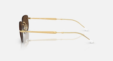 Ray-Ban RB3768 001/73 arista goud, donkerbruin – zijaanzicht