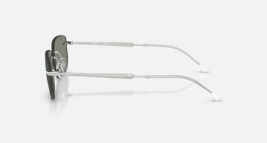 Ray-Ban RB3768 003/6R zilver, groen met groene spiegel – zijaanzicht