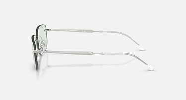 Ray-Ban RB3768 003/M1 zilver, smaragd – zijaanzicht