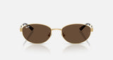 Ray-Ban RB3774D 001/73 arista goud, donkerbruin – vooraanzicht