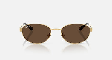 Ray-Ban RB3774D 001/73 arista goud, donkerbruin – vooraanzicht