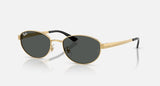 Ray-Ban RB3774D 001/87 arista goud, donkergrijs – schuin vooraanzicht
