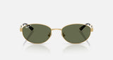 Ray-Ban RB3774D 001/9A arista goud, donkergroen gepolariseerd – vooraanzicht