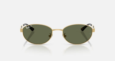 Ray-Ban RB3774D 001/9A arista goud, donkergroen gepolariseerd – vooraanzicht