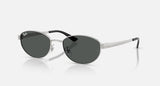 Ray-Ban RB3774D 003/87 zilver, donkergrijs – schuin vooraanzicht