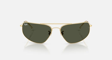 Ray-Ban RB3780 001/31 arista goud, groen – vooraanzicht