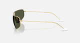 Ray-Ban RB3780 001/31 arista goud, groen – zijaanzicht