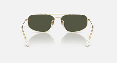 Ray-Ban RB3780 001/31 arista goud, groen – achteraanzicht
