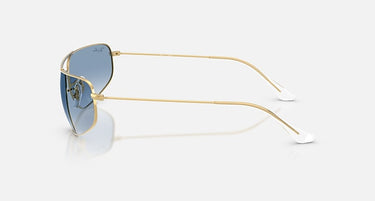 Ray-Ban RB3780 001/3F arista goud, helder verloopblauw – zijaanzicht