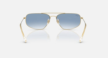 Ray-Ban RB3780 001/3F arista goud, helder verloopblauw – achteraanzicht