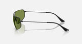 Ray-Ban RB3780 002/4E zwart, groen – zijaanzicht